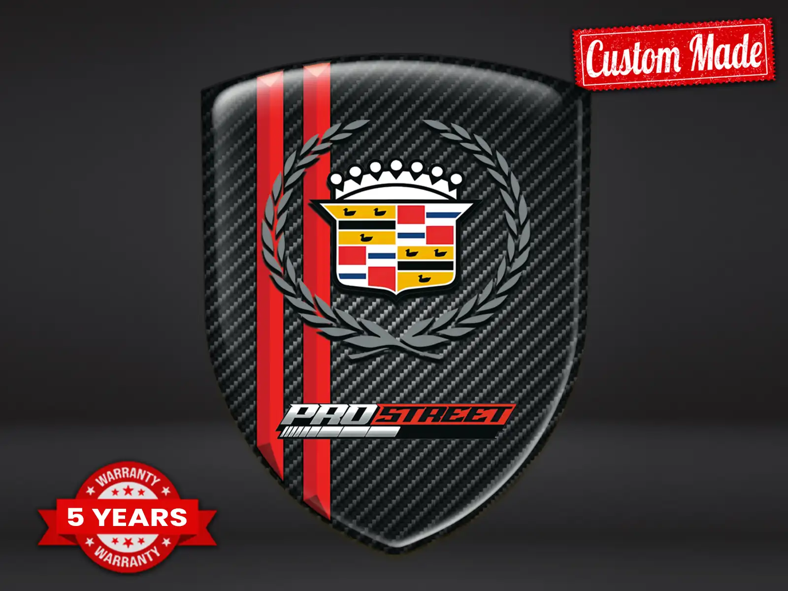 Cadillac Domes Abzeichen Logo Racing Sport Tuning Edition ST